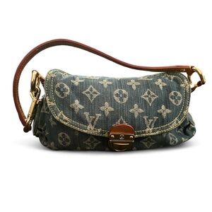 Louis Vuitton Monogram Denim Mini Pleaty Shoulder Bag